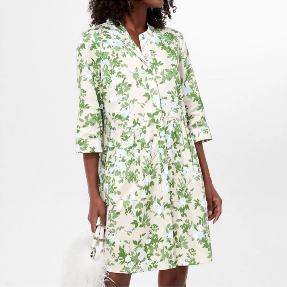 NWT Tuckernuck Royal Floral Shirt Dress